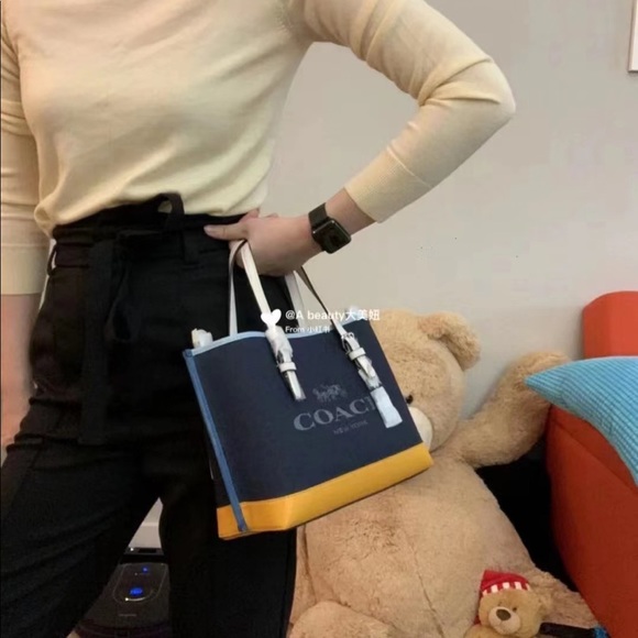 Coach mollie tote 25 in colorblock - Picture 5 of 9